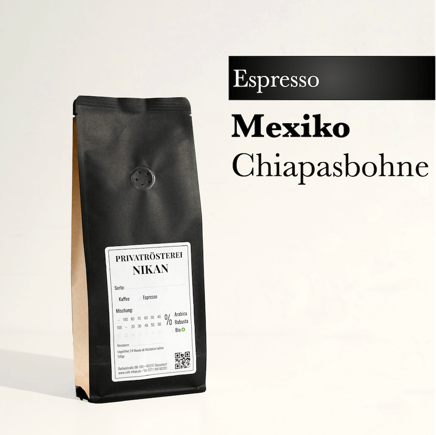 Espresso Mexiko Chiapasbohne